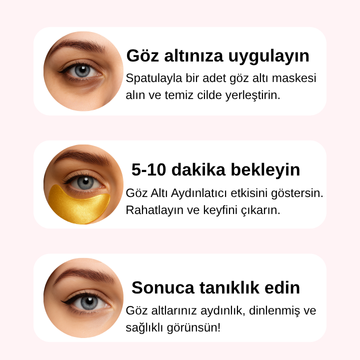 60 Adet Göz Altı Aydınlatıcı, Sıkılaştırıcı Ve Onarıcı Maske 1.4gr*60 Adet altın